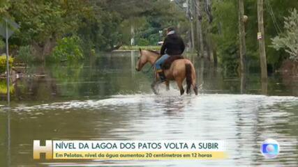 Nível da Lagoa dos Patos, no sul do Estado, volta a subir