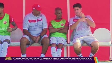 Com Romário no banco, América vence o Petrópolis no Carioca A2