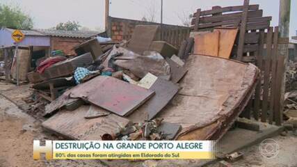 Nível do Guaíba está baixando a cada dia, o que traz alívio para quem mora em Porto Alegre e na região metropolitana