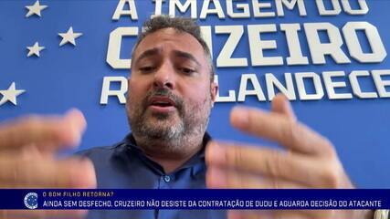 "Negócio já está acordado", diz Alexandre Mattos sobre ida de Dudu para o Cruzeiro