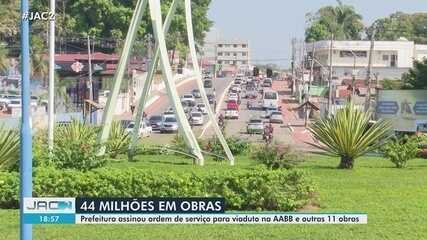 Ordens de serviço para viaduto da AABB e outras 11 obras são assinadas em Rio Branco