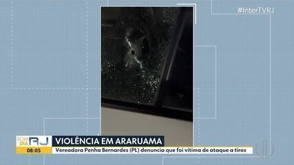 Vereadora Penha Bernardes (PL) denuncia que foi vítima de ataque a tiros em Araruama