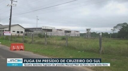 Quatro detentos fazem furo em parede de cela e fogem de presídio no interior do Acre