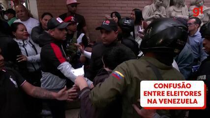 VÍDEO: confusão entre eleitores venezuelanos