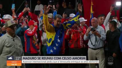 Em meio a protestos, Maduro expulsa embaixadores de países; Celso Amorim pede atas eleitorais