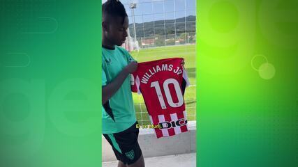 Após rumores de transferência, Nico Williams assume a camisa 10 do Athletic Bilbao