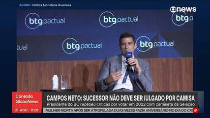 'Espero que meu sucessor não seja criticado pela cor da camisa que ele veste', diz Campos Neto