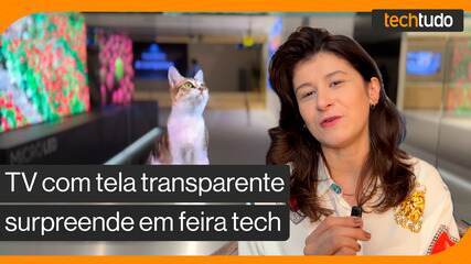 TV com tela transparente surpreende em feira de tecnologia