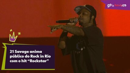 21 Savage anima público do Rock in Rio com o hit “Rockstar”