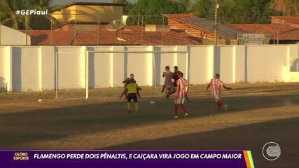 Caiçara vence o Flamengo-PI após perder dois pênaltis em Campo Maior