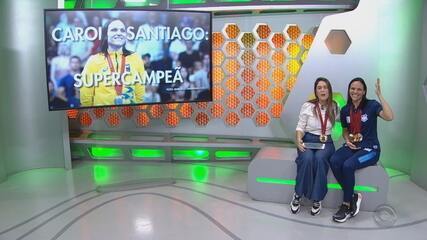 Carol Santiago concede entrevista ao Globo Esporte RS