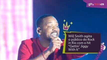 Will Smith agita o público no Rock in Rio com o hit "Gettin' Jiggy With It"