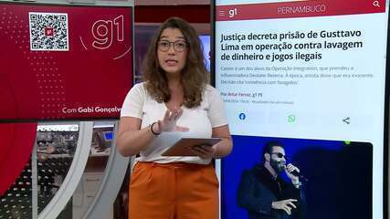 g1 em 1 minuto: Justiça decreta prisão de Gusttavo Lima contra lavagem de dinheiro