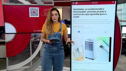 G1 em 1 Minuto: Ventilador, ar-condicionado e climatizador: entenda os prós e contras