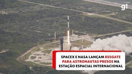 SpaceX e Nasa lançam resgate para astronautas presos na Estação Espacial Internacional