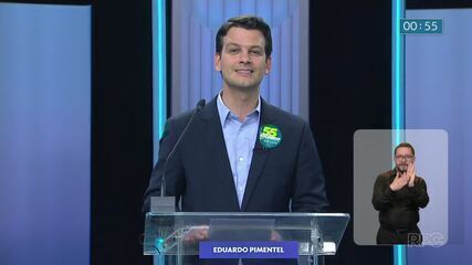 Veja as considerações finais do candidato Eduardo Pimentel (PSD) no debate da RPC