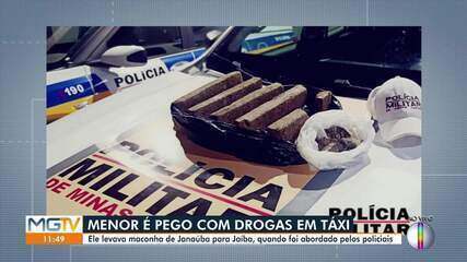 Adolescente é apreendido enquanto transportava maconha de Janaúba para Jaíba