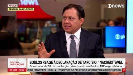 Gerson Camarotti fala sobre declaração de Tarcísio sobre mensagem interceptada