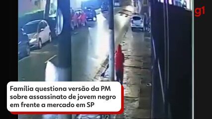 Família questiona versão da PM sobre assassinato de jovem negro em frente a mercado em SP