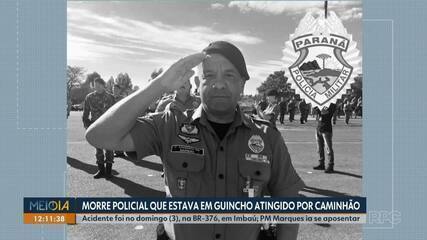 Policial morre após acidente entre guincho da PM e caminhão em Imbaú