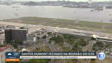 Aeroporto Santos Dumont terá operação suspensa durante a Cúpula do G20 por medida de segurança