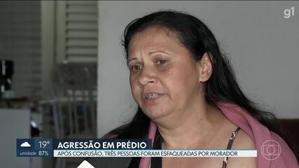 A síndica afirma que está com medo de voltar para casa.