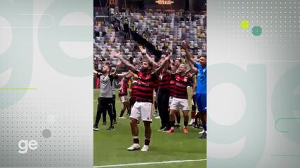 "Fica, Gabigol!": torcida do Flamengo grita o nome do jogador após título