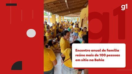 Família baiana promove encontro anual com mais de 100 integrantes