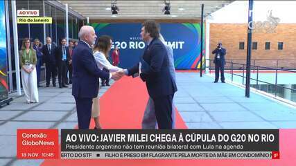 Javier Milei chega à Cúpula do G20