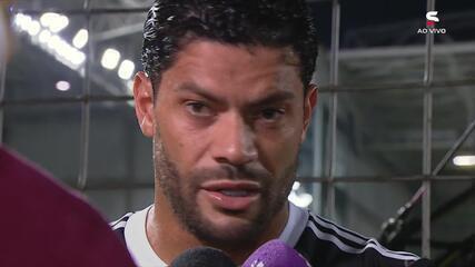 Hulk explica discussão no fim do jogo e revela fala de Luiz Henrique sobre o Atlético-MG: "Time de vocês é uma m..."