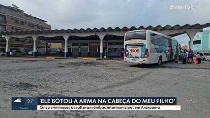 Ônibus é assaltado em Araruama; passageira relata ação dos criminosos