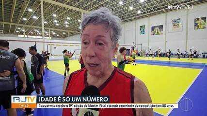 Atleta de 80 anos participa do Master de Vôlei em Saquarema