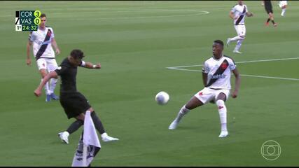 Aos 23 min do 1º tempo - gol de fora da área de Rodrigo Garro do Corinthians contra o Vasco