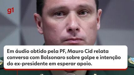 Em áudio obtido pela PF, Mauro Cid relata conversa com Bolsonaro sobre golpe