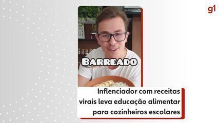 Influenciador com receitas virais leva educação alimentar para cozinheiros escolares