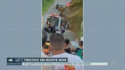 Guarda Municipal morre após ser baleado em tiroteio em Monte Mor, diz Prefeitura