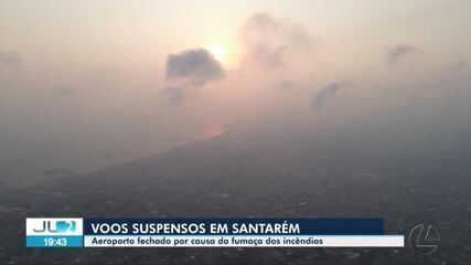 Fumaça de incêndios suspende voos em Santarém