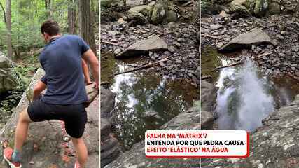 Falha na ‘matrix’? Entenda por que pedra causa efeito ‘elástico’ na água