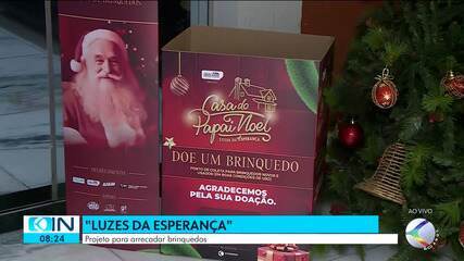 Campanha 'Luzes da Esperança' arrecada brinquedos para crianças em Uberlândia