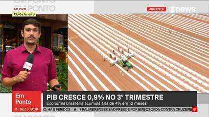 PIB cresce 0,9% no 3º trimestre