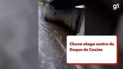 Chuva alaga centro de Duque de Caxias