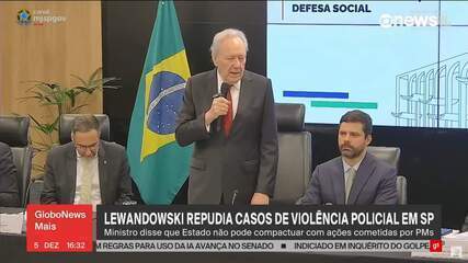 Após casos em SP, Lewandowski diz que Estado não pode 'compactuar' com violência policial