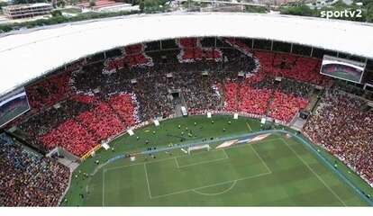 Mosaico da torcida do Flamengo para Gabigol