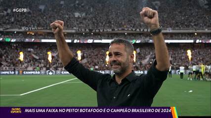 Mais uma faixa no peito! Botafogo é o campeão brasileiro de 2024