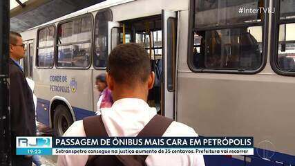 Passagem de ônibus vai ficar mais cara em Petrópolis a partir de segunda-feira