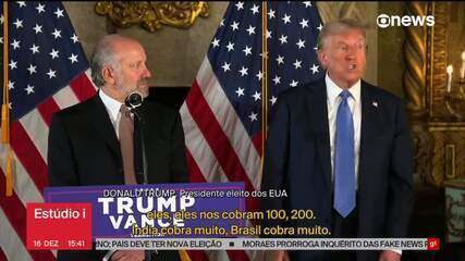 Trump: Brasil cobra caro, e nós vamos fazer o mesmo