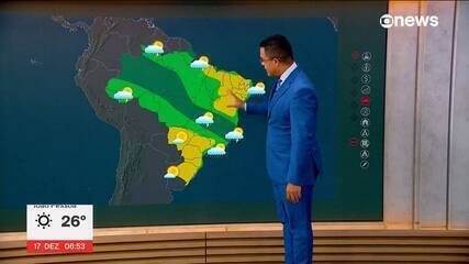 Previsão é de tempo quente com pancadas de chuva em boa parte do país