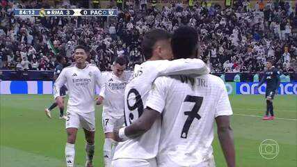 Aos 38 min do 2º tempo - gol do Real Madrid! Vini Jr faz de pênalti contra o Pachuca