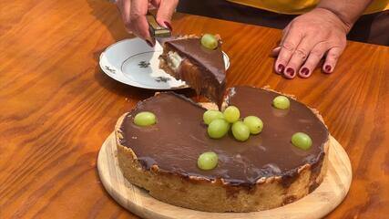 Receita Nosso Campo: aprenda a fazer uma torta surpresa de uva