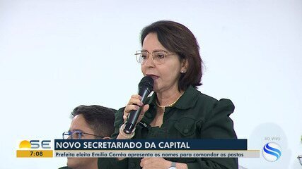 Emília Corrêa apresenta secretariado que vai atuar na Prefeitura de Aracaju